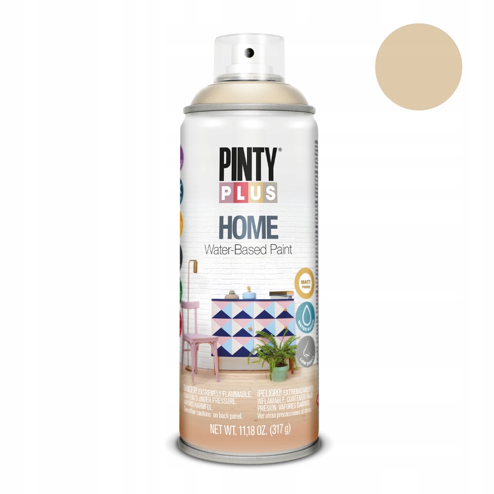 

Farba Lakier w sprayu PintyPlus Home piaskowy