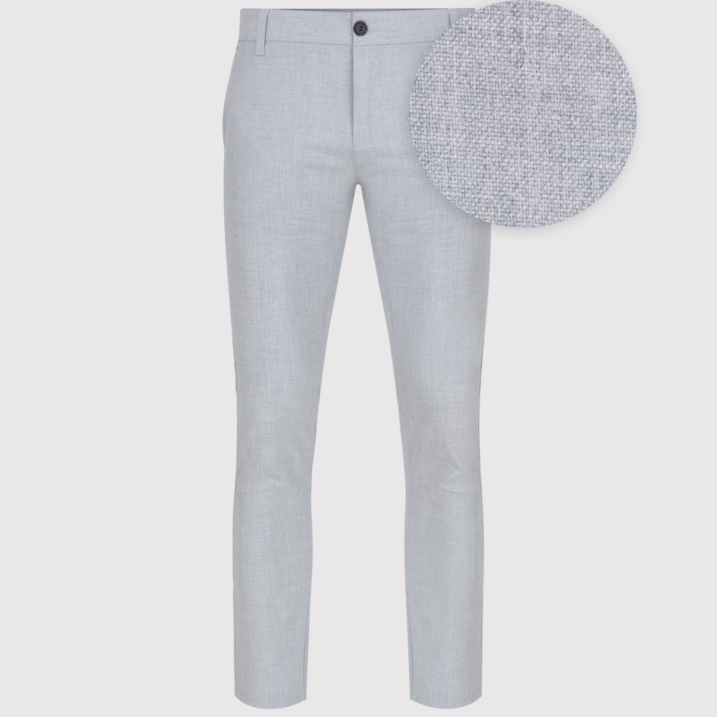 Šedé pánské ležérní kalhoty Slim Fit Pako Lorente vel L34 W40