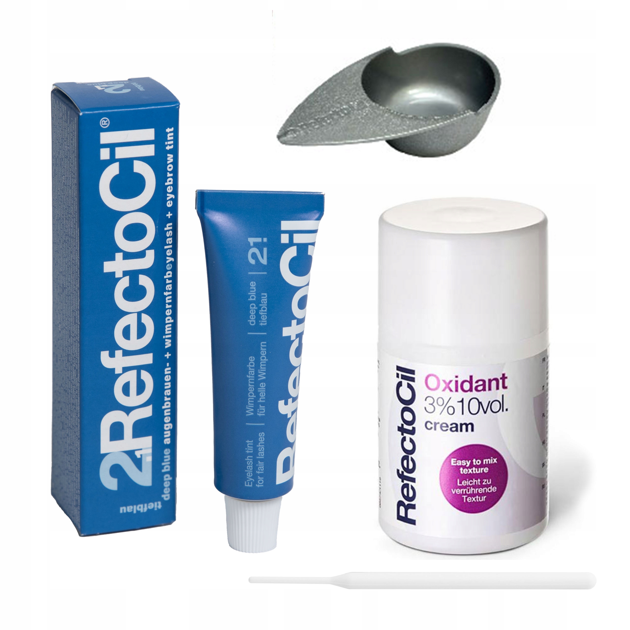 Modrá Henna barva RefectoCil na obočí a řasy Henna V Gelu sada