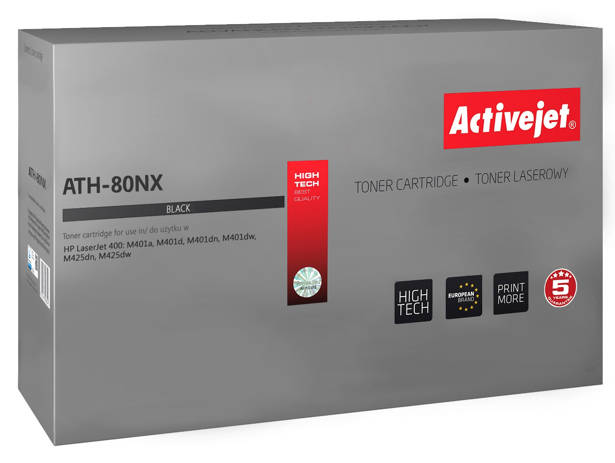 Toner Activejet Do Hp Laserjet CE505X 05X CF280X 80X M401 2055 7000ST