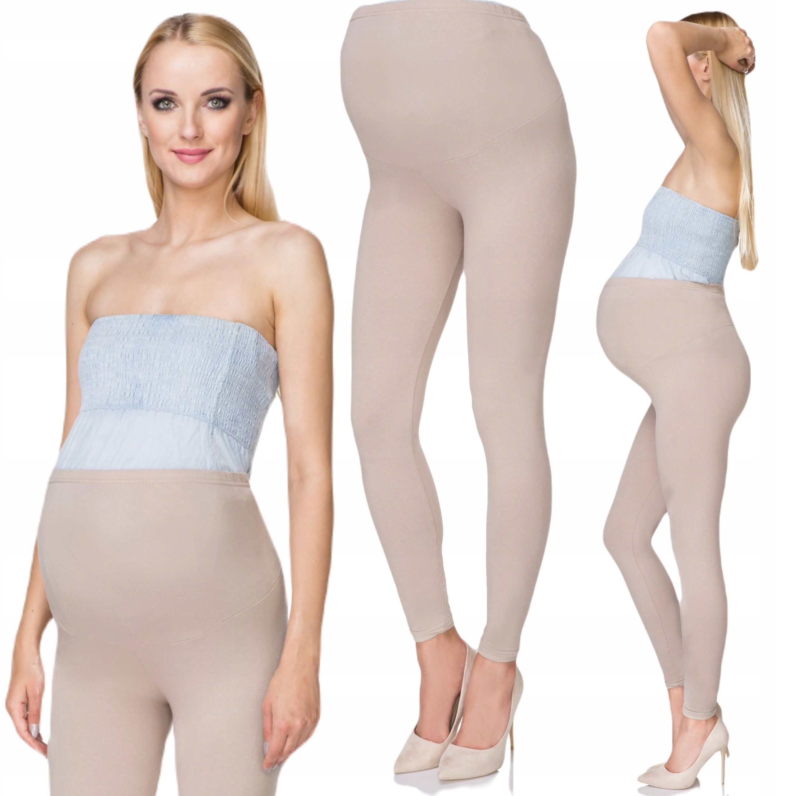 

Legginsy Ciążowe Bawełniane Długie Getry M