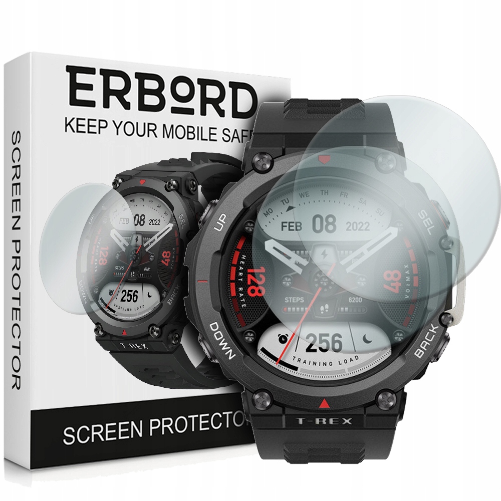 

2x Szkło Hartowane 9H Erbord Do Amazfit T-rex 2
