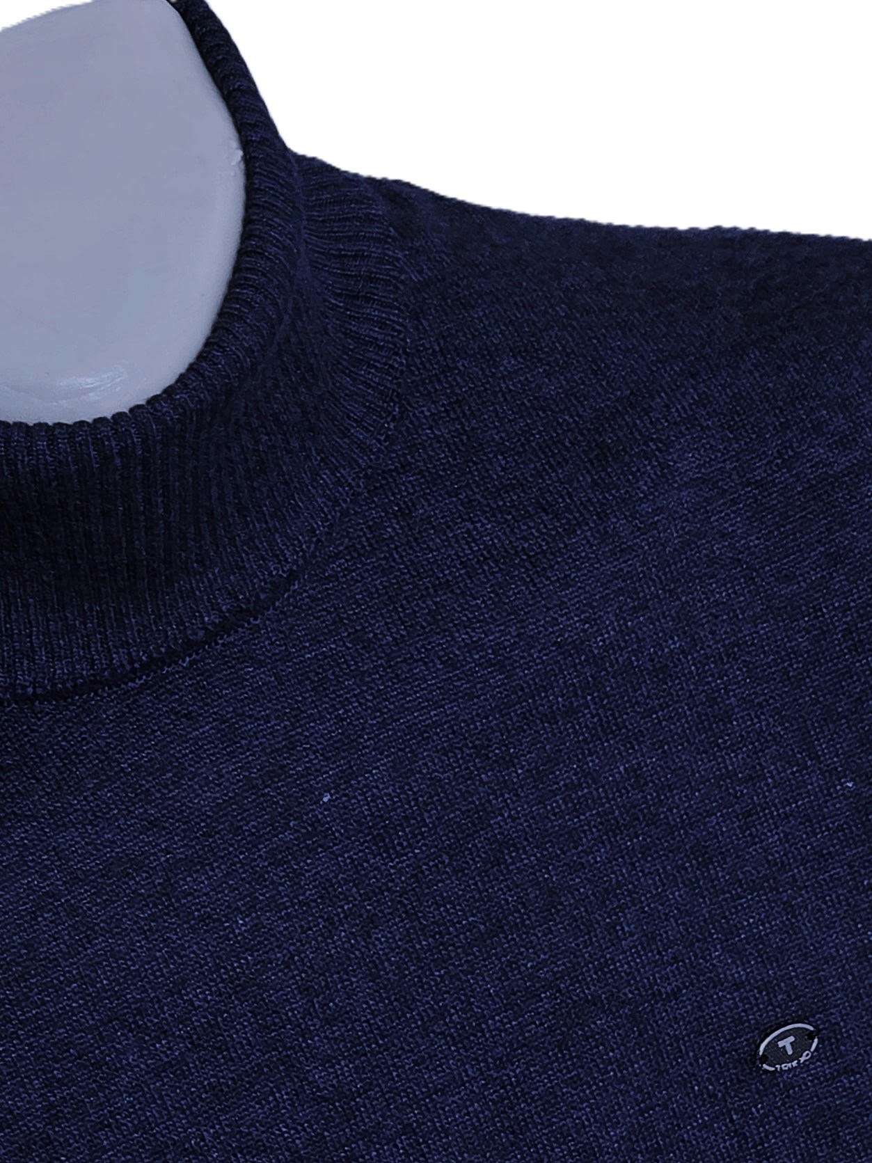 Trikko rolák pánský svetr 70% Vlna tmavě modrá melír K.lacivert vel. L T-302