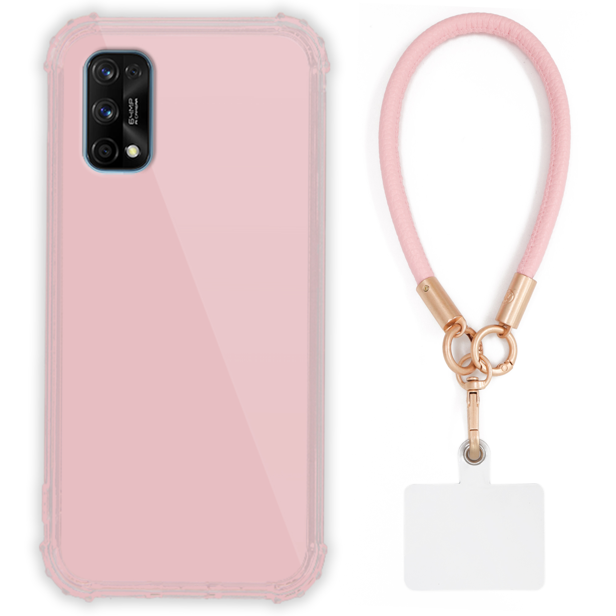 Pouzdro Pro Realme 7 Pro Case Antishock Pinky Růžové vodítko Sada Odolné Tpu