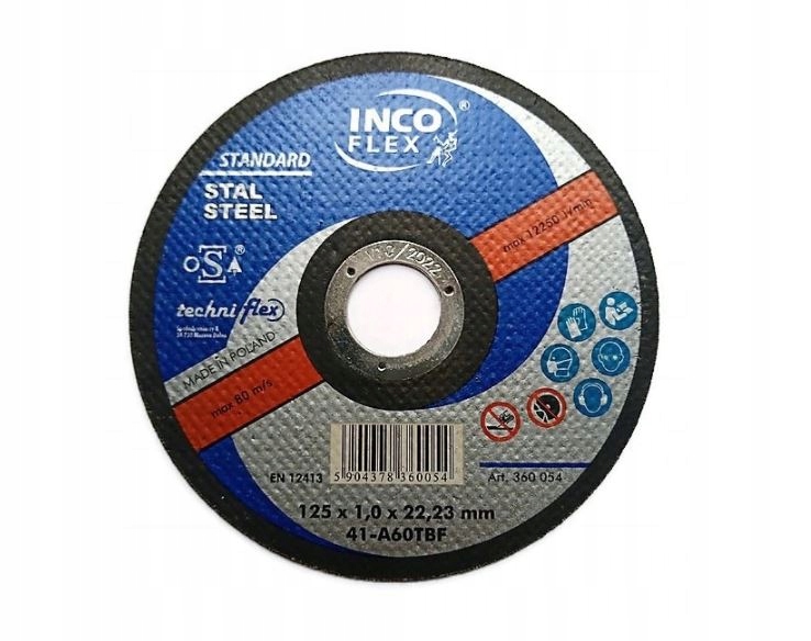 

Tarcza do cięcia metalu IncoFlex 125x1,0 1 szt.