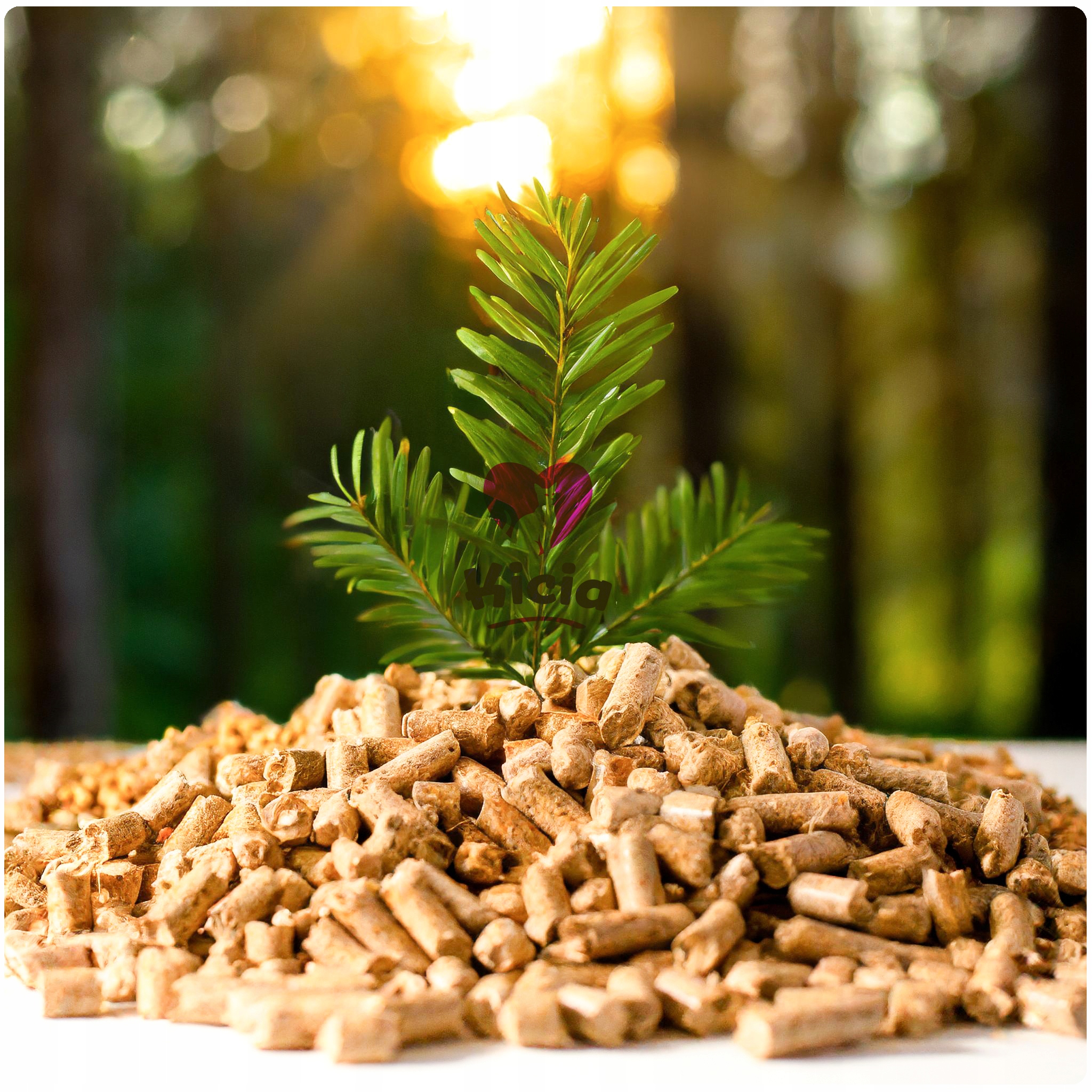 ŻWIREK DREWNIANY PELLET PODŁOŻE DO KUWETA KLATKA DLA KOTA KRÓLIKA 10KG Pojemność 25 l