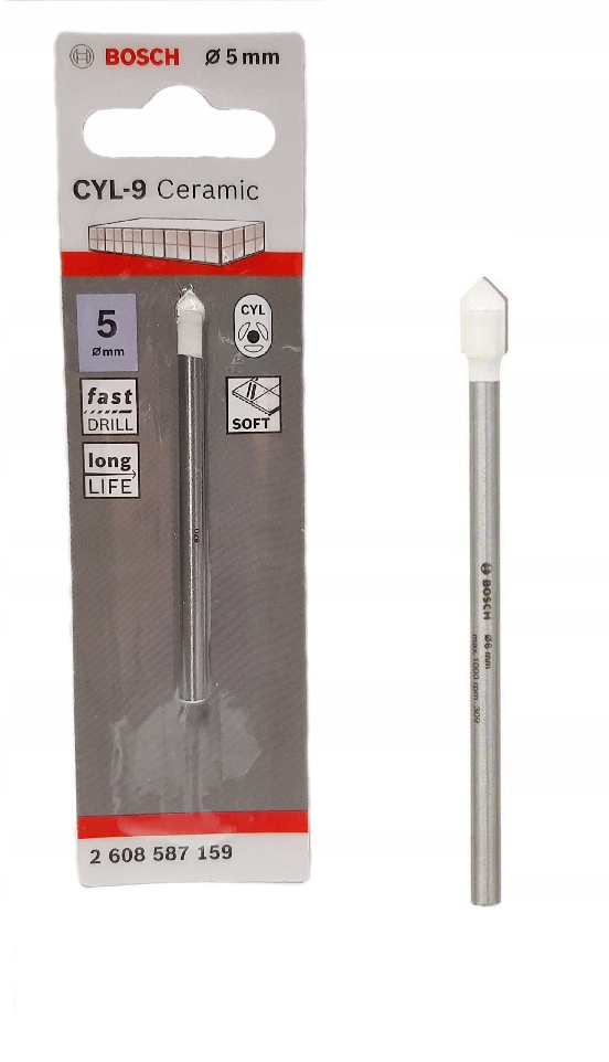 

Wiertło do płytek ceramiki gresu szkła Bosch 5mm