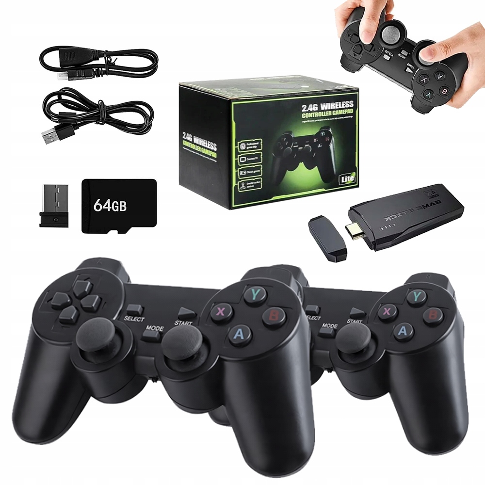 Konsola Do Gier Retro Tv Z Portem Hdmi 2 Kontrolery 20 000 Gier