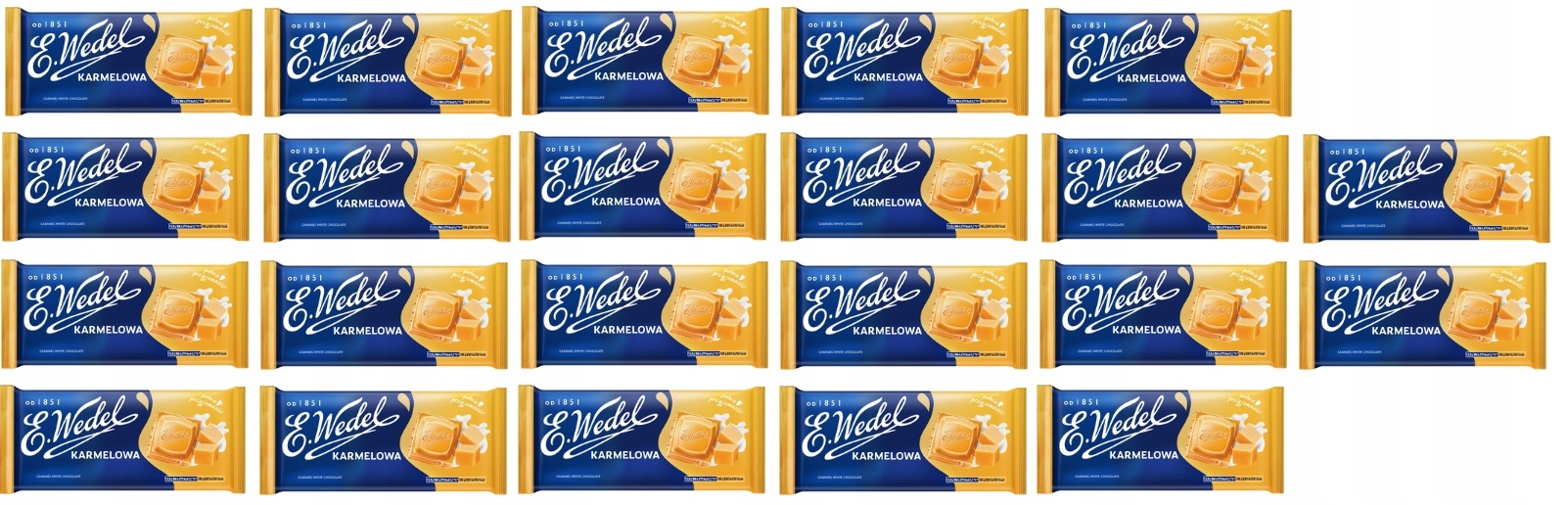 Levně 22x 80g Wedel karamelová Čokoláda v krabičce