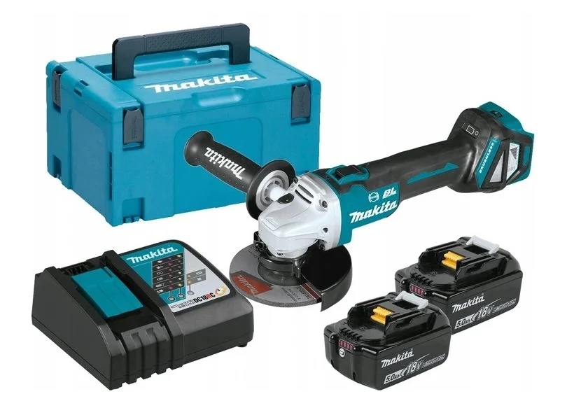 Úhlová bruska 2x5Ah 125 mm 18V Makita DGA513RTJ