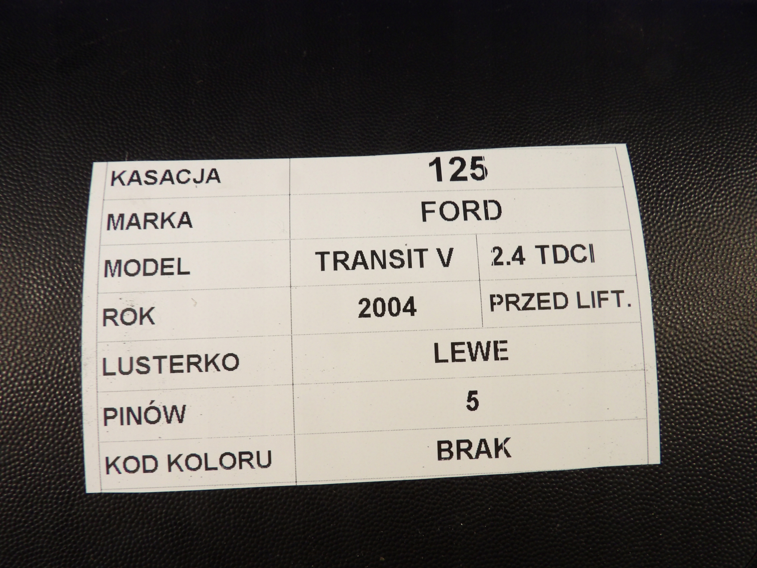 Ford Transit V Spiegel links 5 Pins