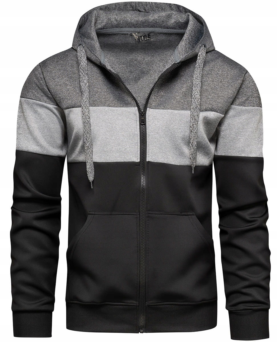 BLUZA MĘSKA Z KAPTUREM ROZPINANA L