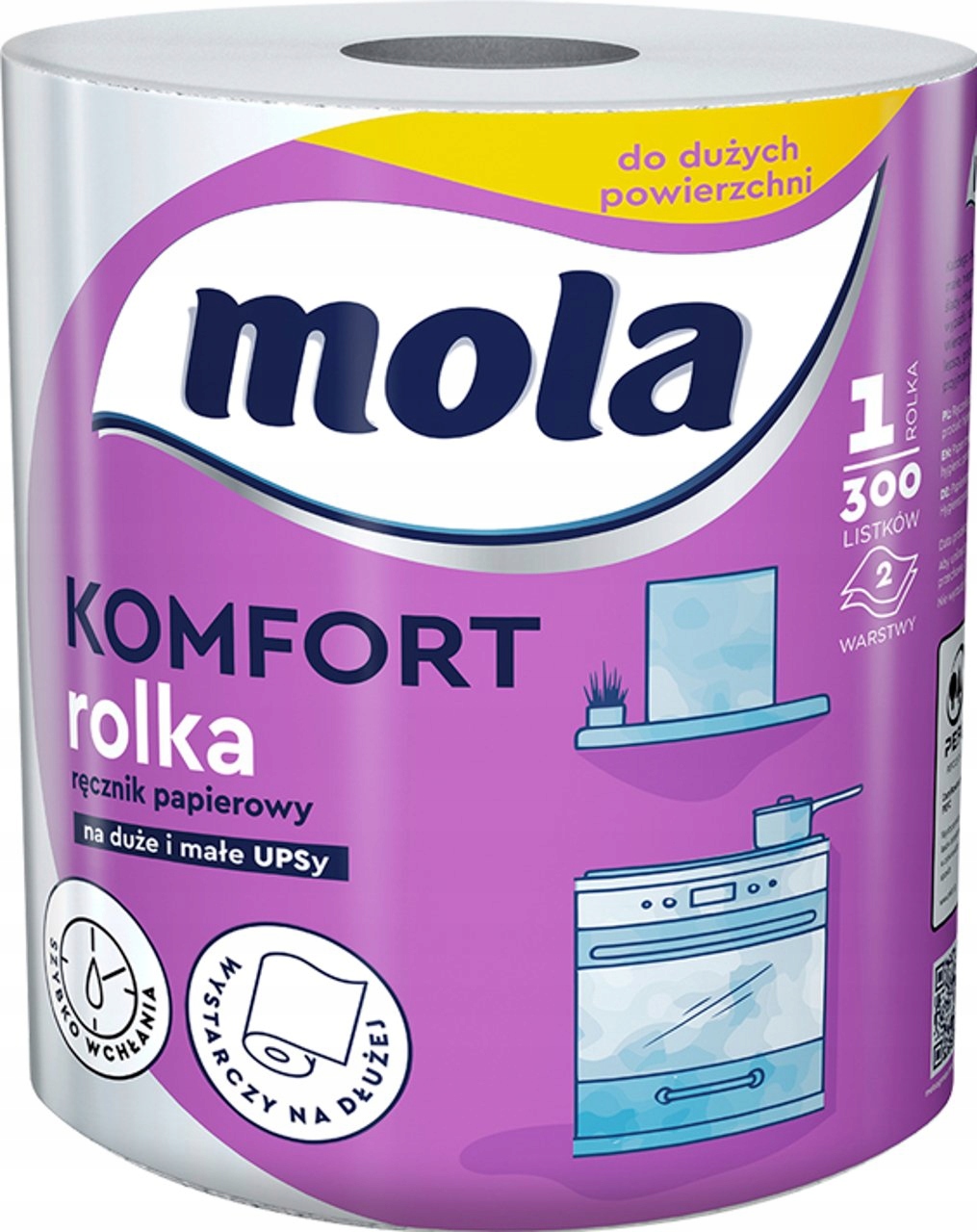 Levně 5 x Mola, Komfort Papírový ručník, 1 role