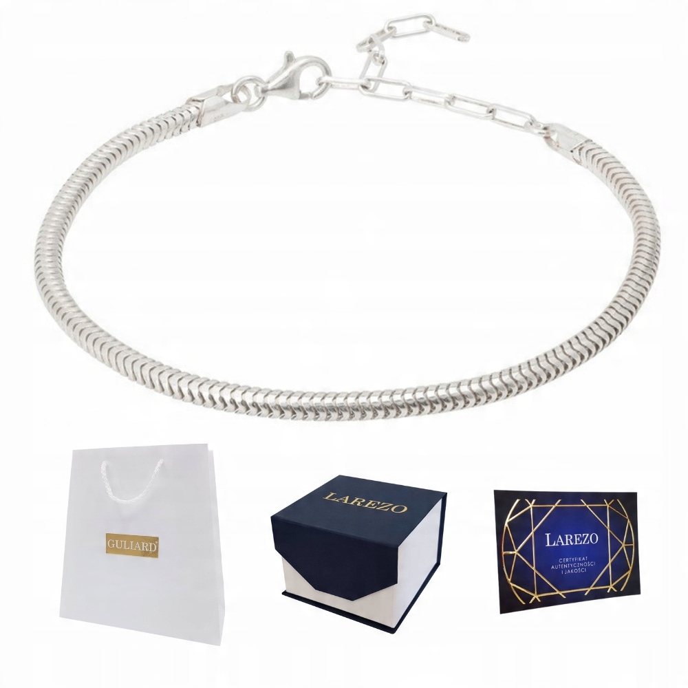 

Bransoletka srebrna do charms baza Larezo 18 cm