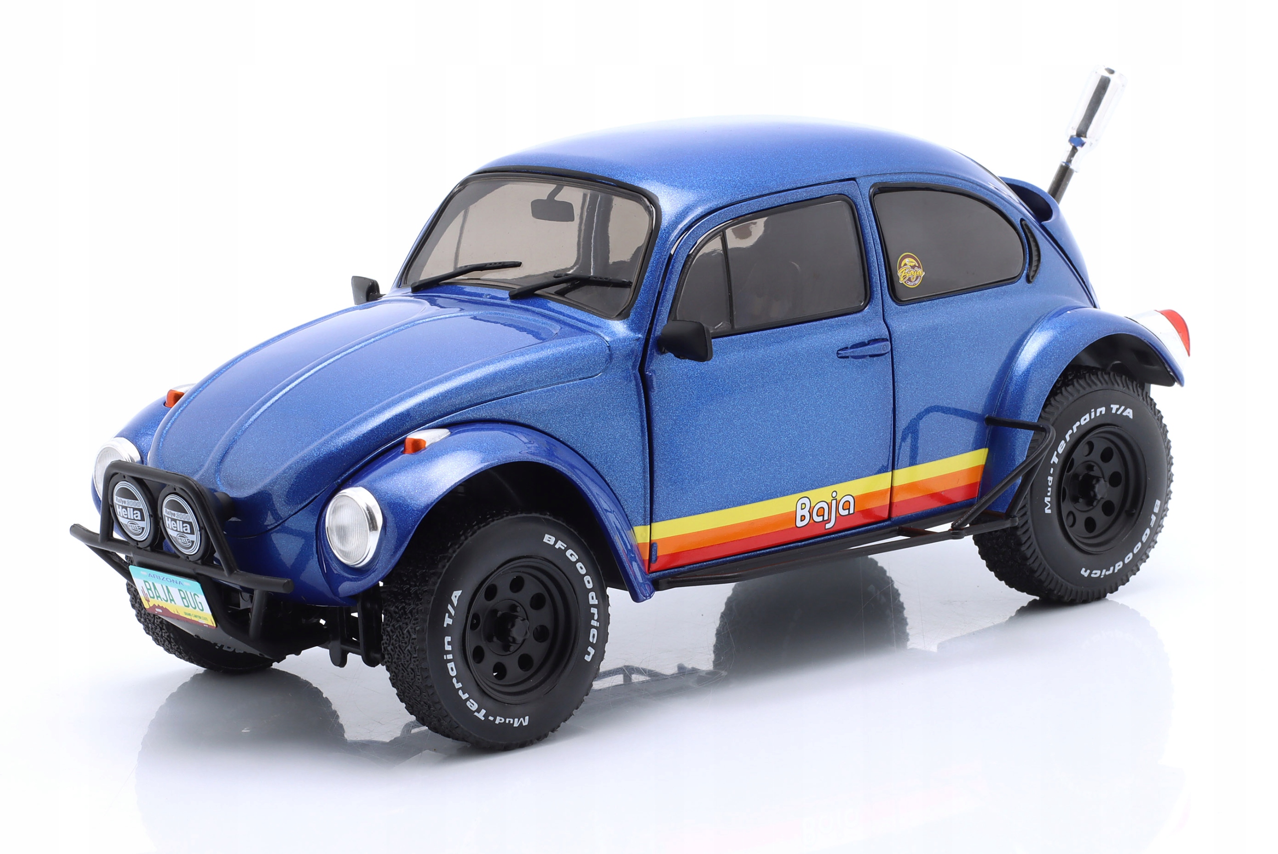 Volkswagen Vw Beetle Baja 1975 Blue Metallic Solido 1:18 1/18 S1809601