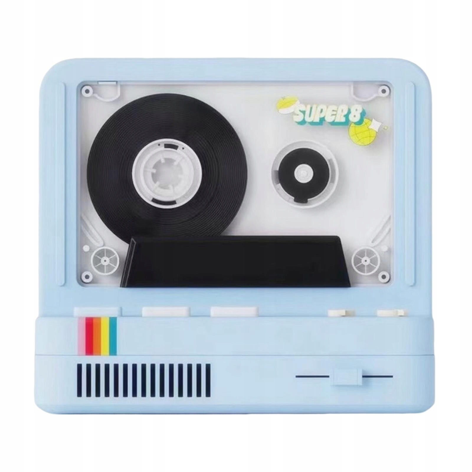 Bezprzewodowy głośnik Bluetooth 3 w 1 Arom LED Lampka nocna Bluetooth 5.0 Niebieski