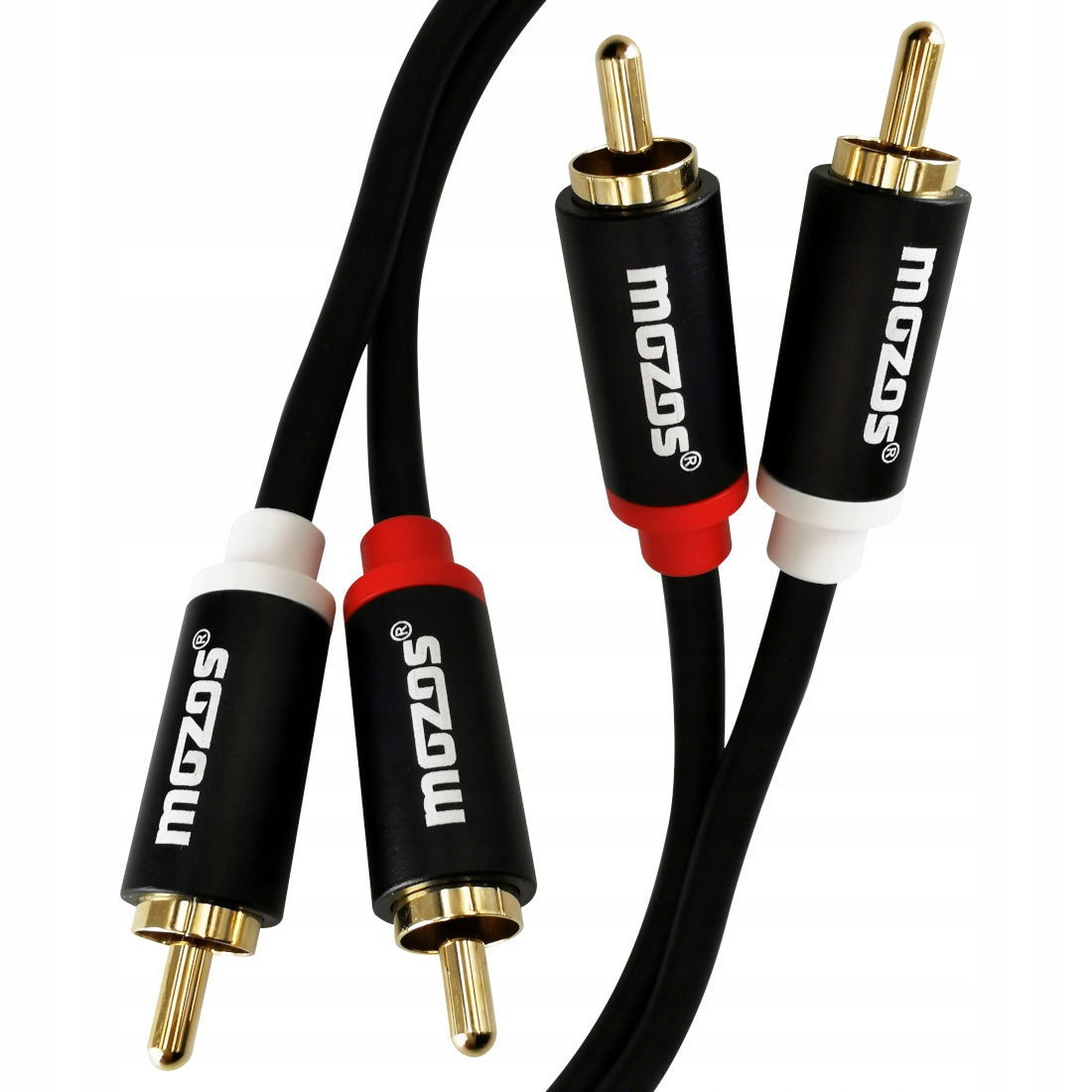 

Kabel przewód rca cinch do głośników pozłacany 1m