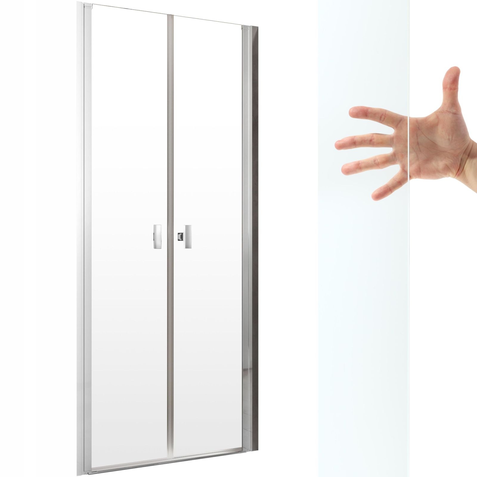 Drzwi prysznicowe RADAWAY Nes 8 DWD I 90 cm czyste