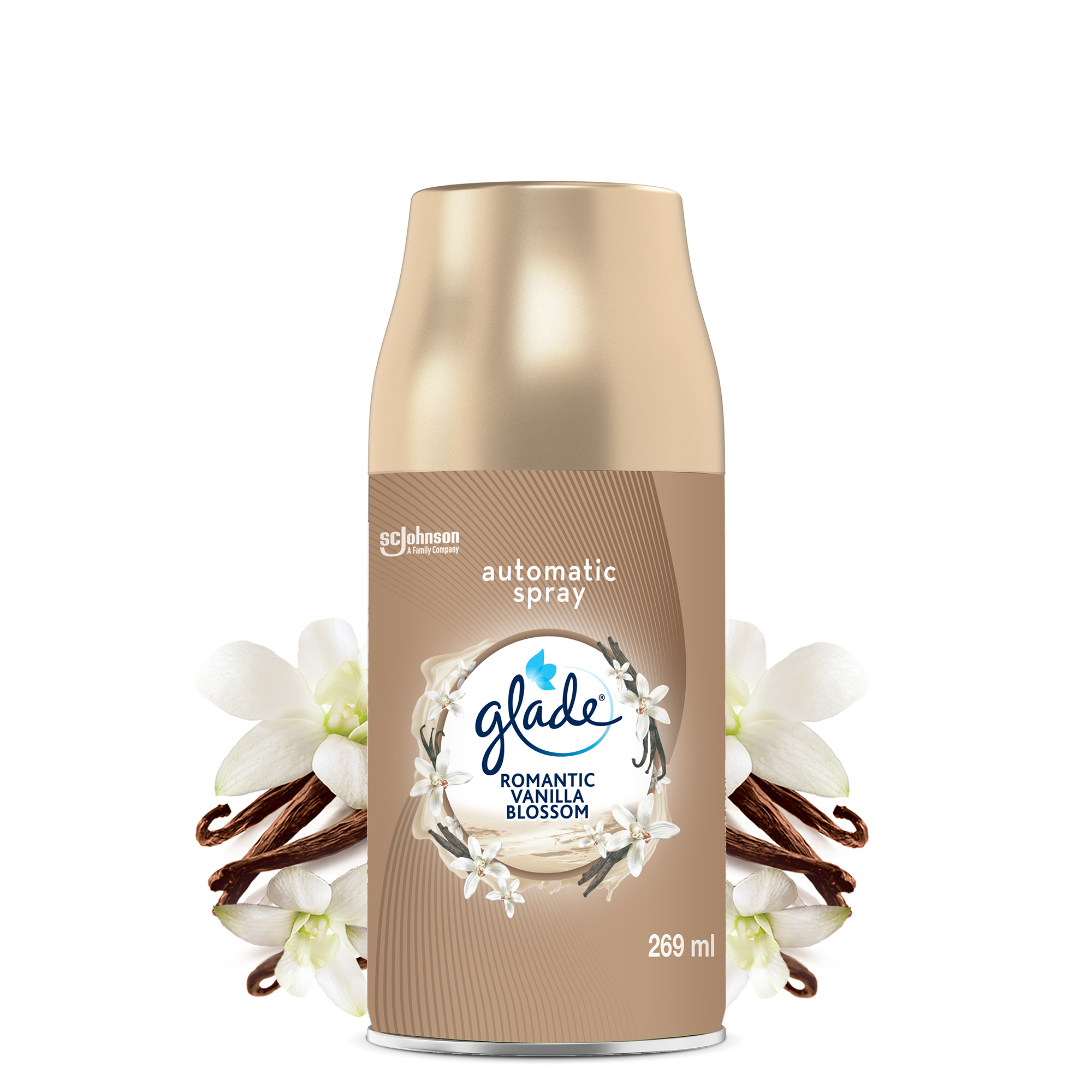 WKŁAD DO ODŚWIEŻACZA POWIETRZA GLADE 269ML ROMANTIC VANILLA BLOSSOM AEROZOL