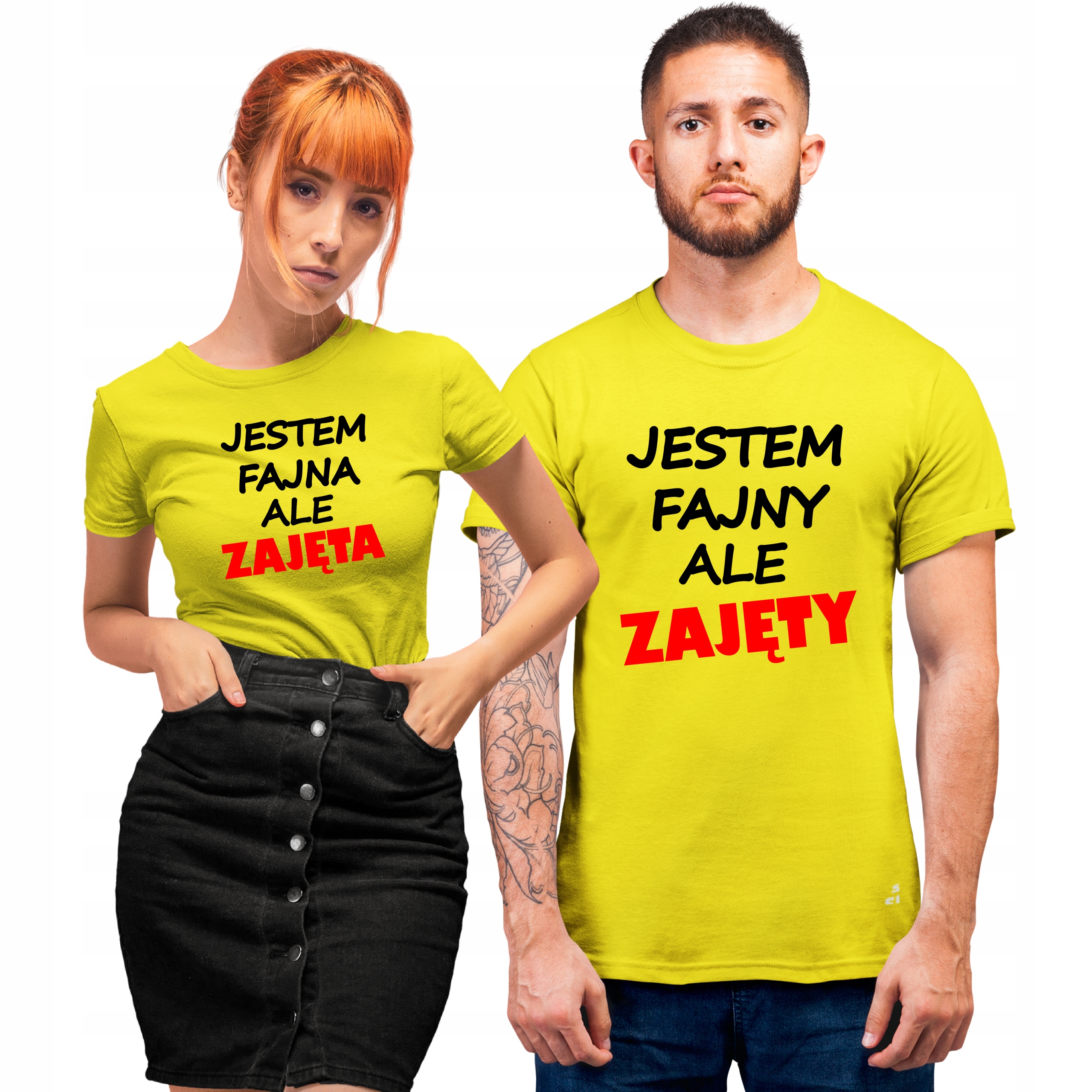 

Koszulki Walentynki Zestaw Prezent Zajęta Zajęty