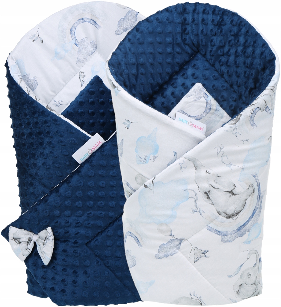 

Babymam Rożek Becik Niemowlęcy Otulacz Minky 80x80