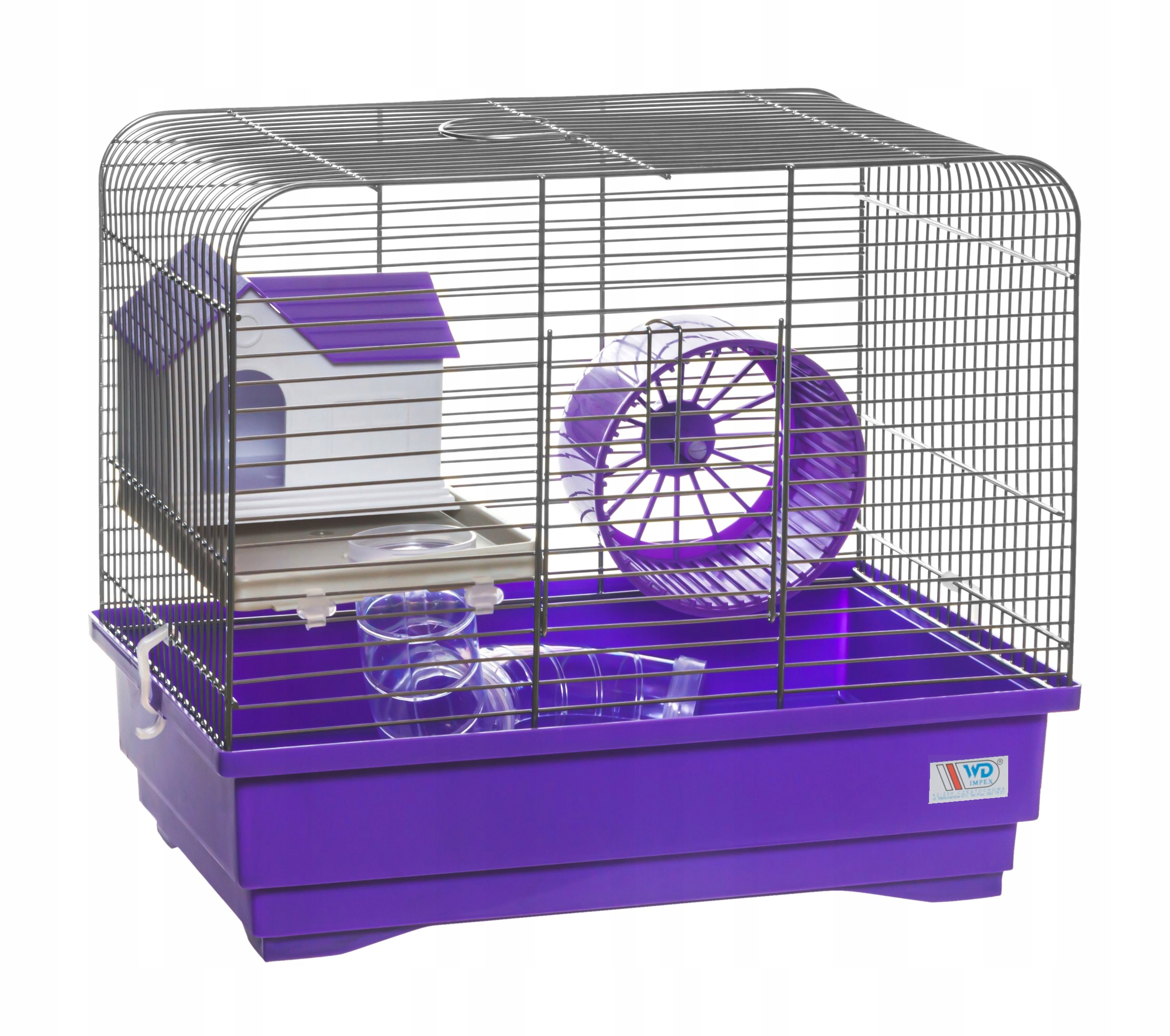 Levně Klec pro hlodavce křečka CHS3 2x Tunel Domek Polsko Wd-impex 40 cm