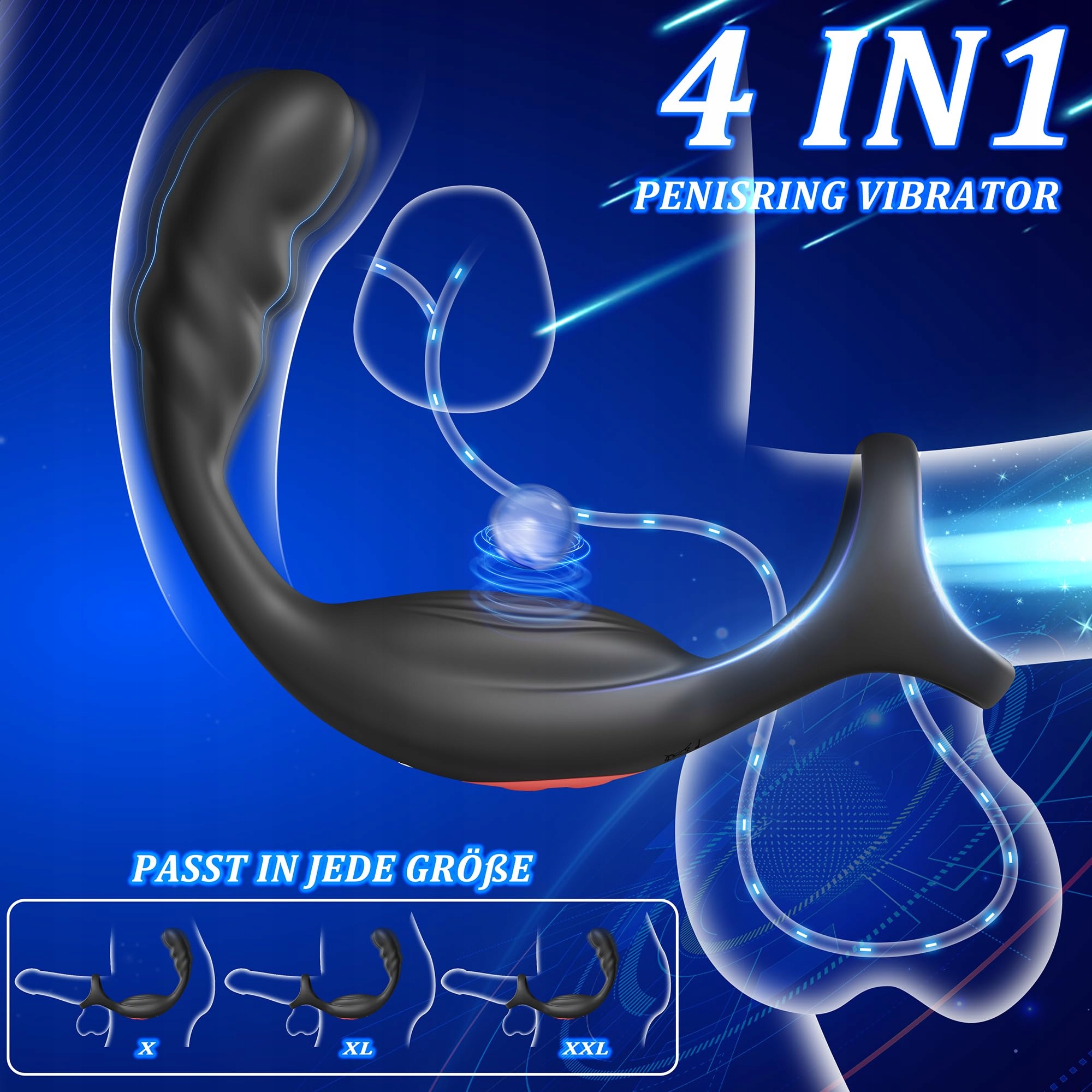 ANALVIBRATOREN Wibrator Analny Z Pierścieniem Prostata Dla Mężczyzn — miniatura 2