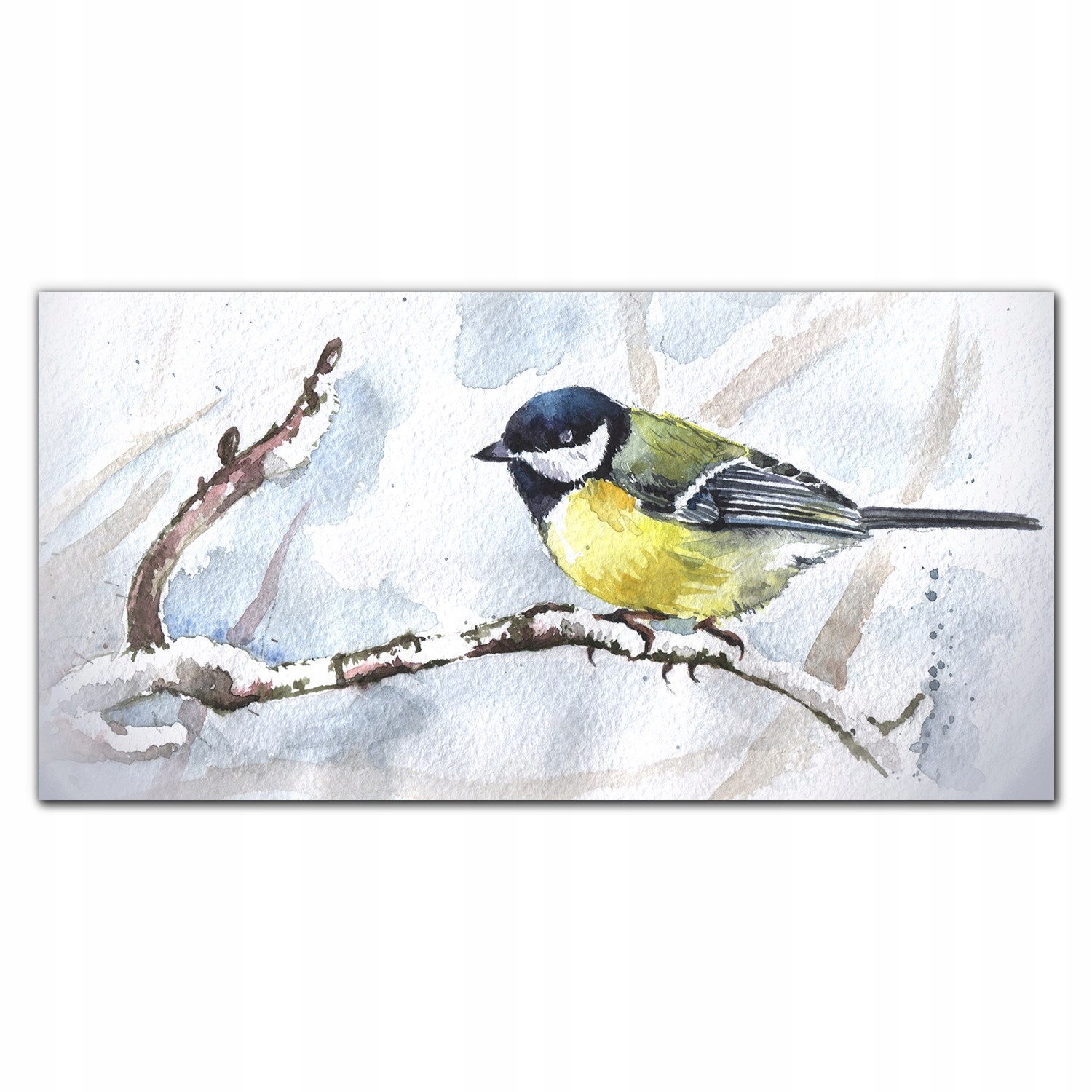 Obraz na plátne Zima, sneh, vetva, zviera 140x70