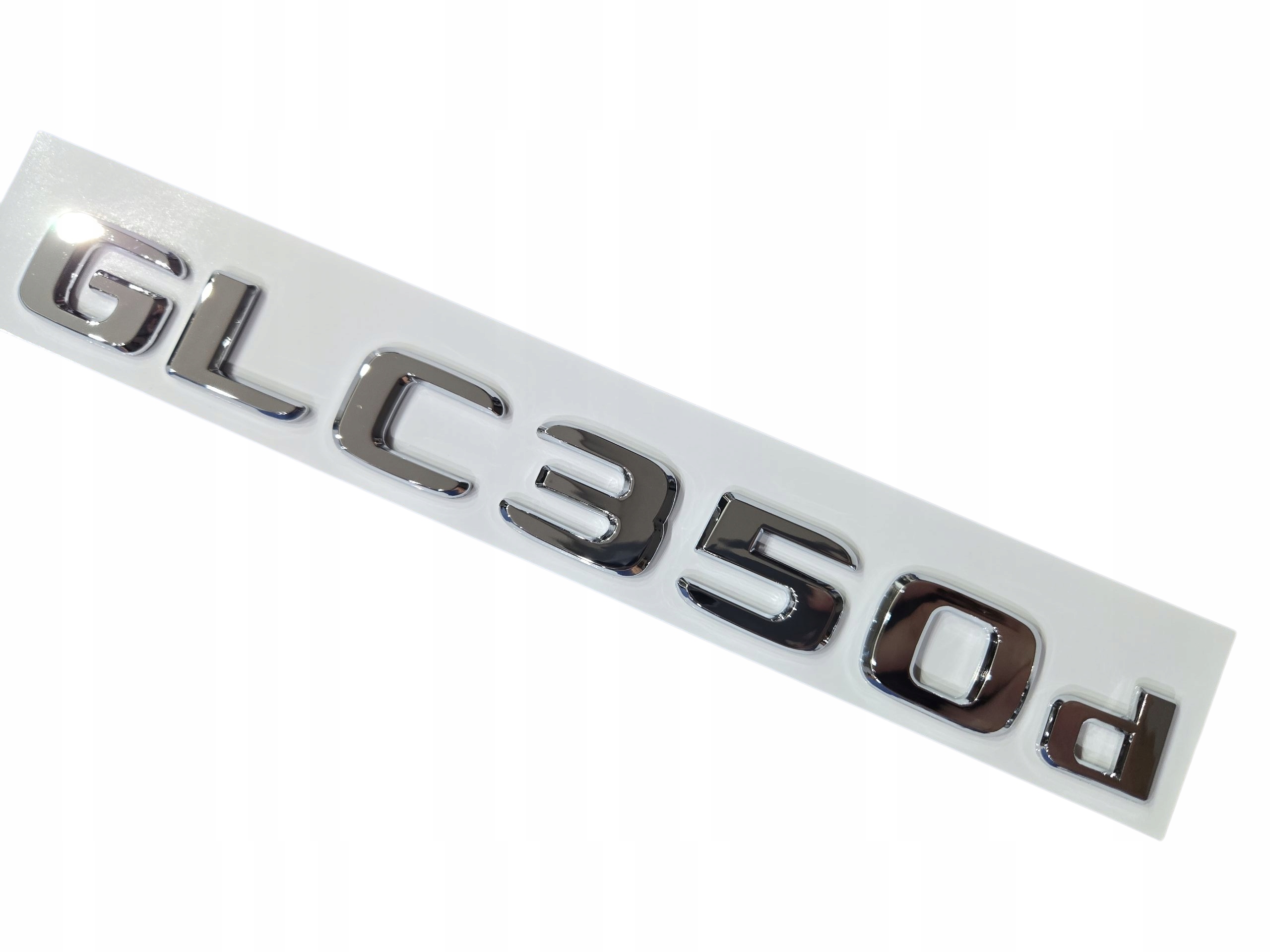 Emblemat do Mercedes Glc 350d Silver Glossy
