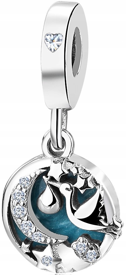 

Charms Do Pandora 925 Serce Bocian Gwiazda Dziecko