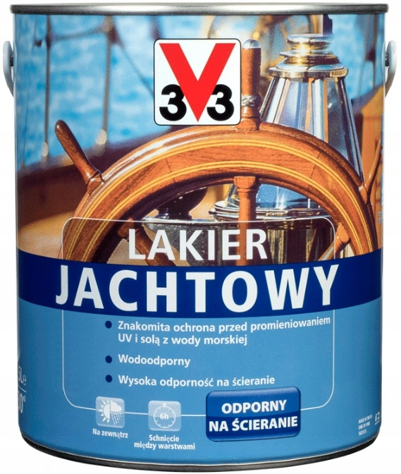 

V33 Lakier Jachtowy Do Drewna Bezbarwny 2,5L