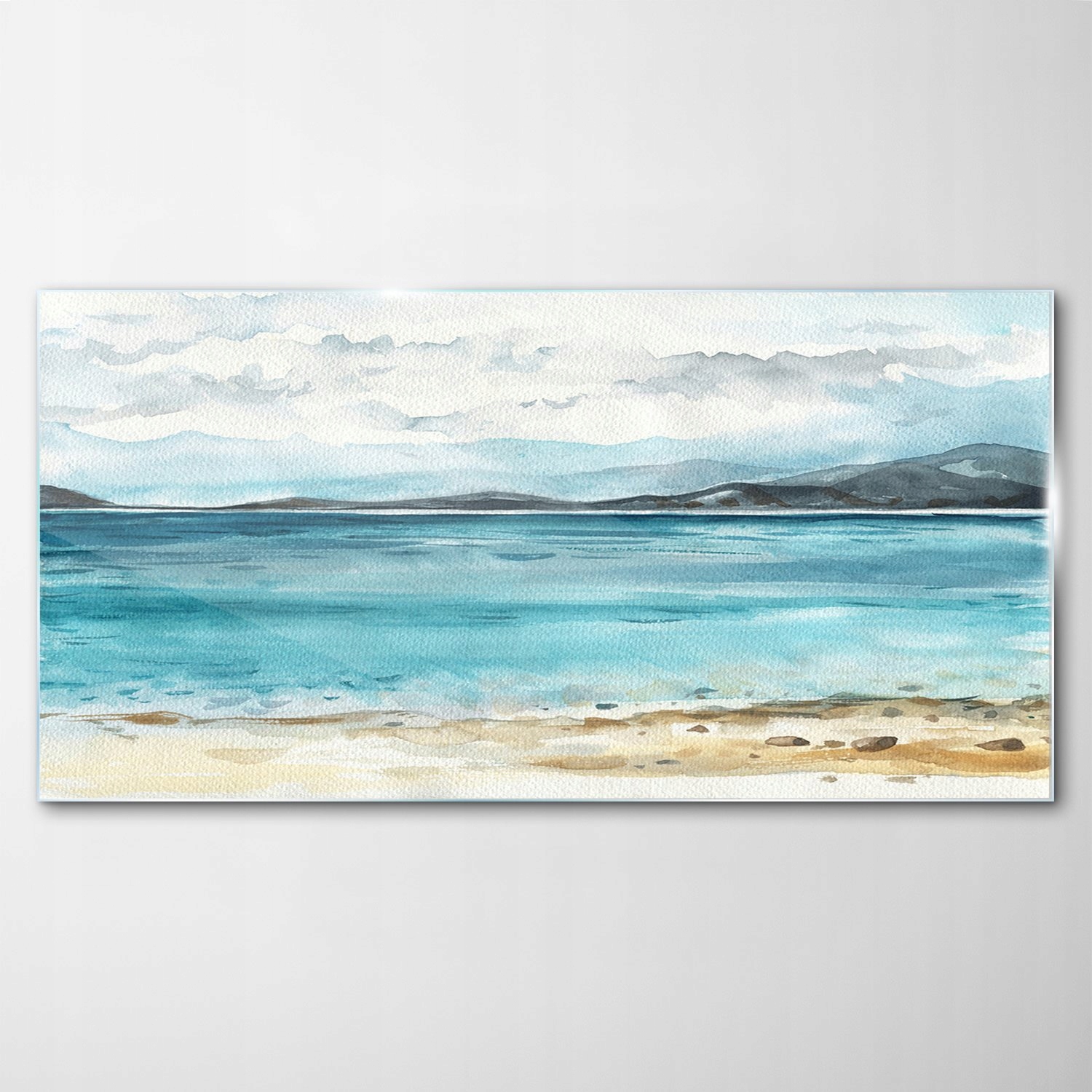 Obraz na skle Dekor Akvarely oceán More 140x70