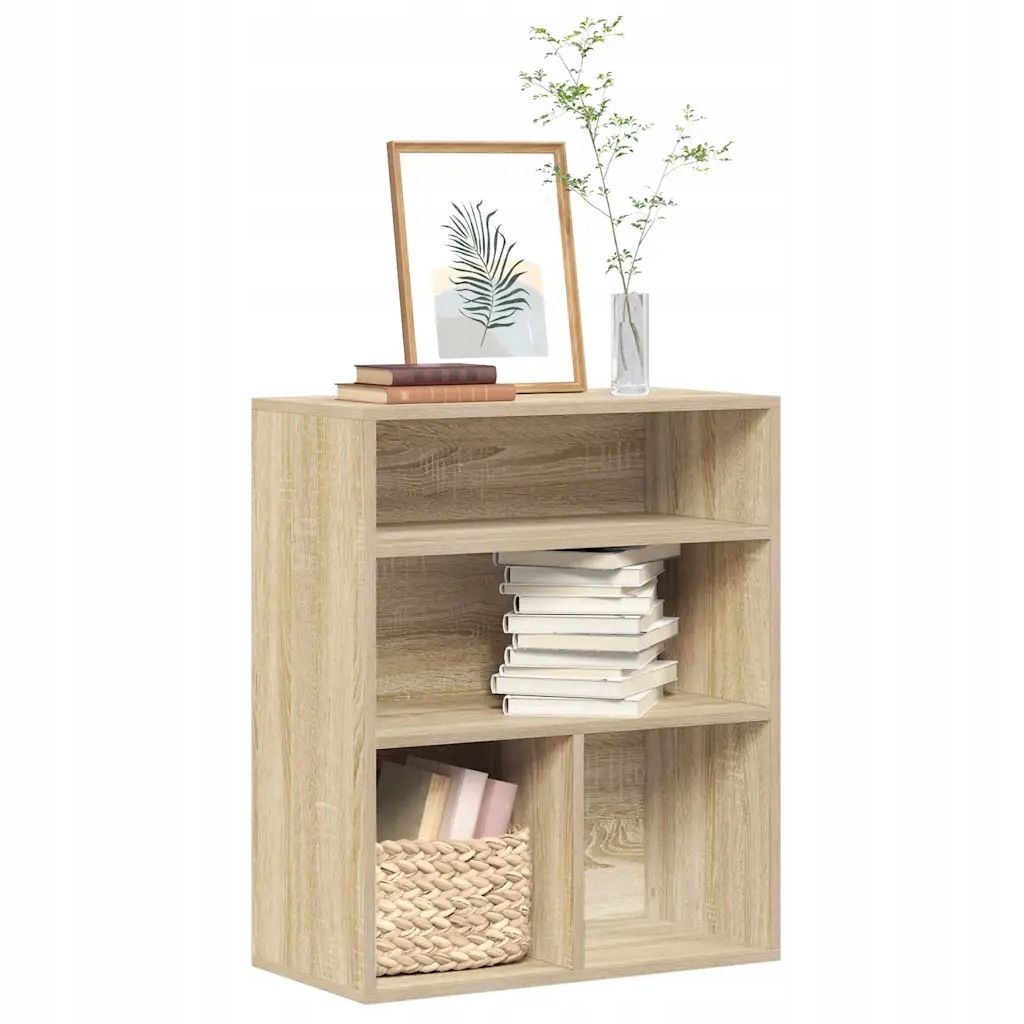 vidaXL Knihovna dub sonoma 60x30x71,5 cm kompozitní dřevo