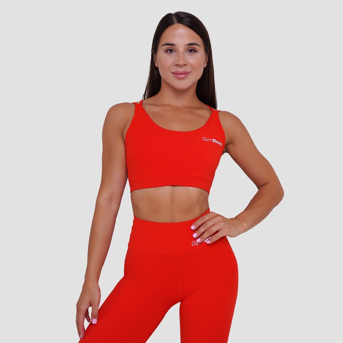 GymBeam Biustonosz sportowy Beat Tangerine S