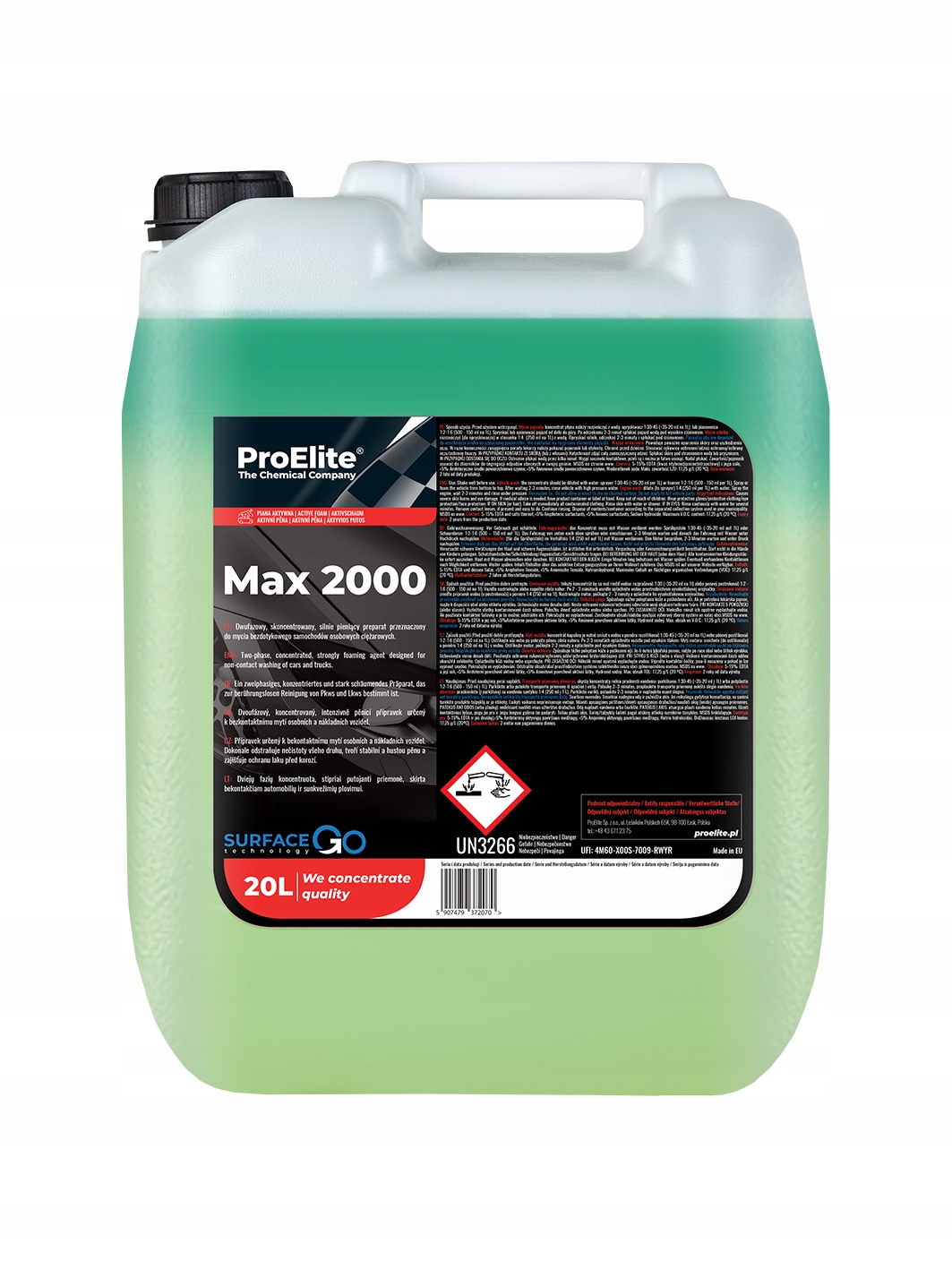 PROELITE MAX2000 DO MYCIA PLANDEK,TIRÓW, CIĘŻKICH ZABRUDZEŃ,PIANA AKTYWNA 2