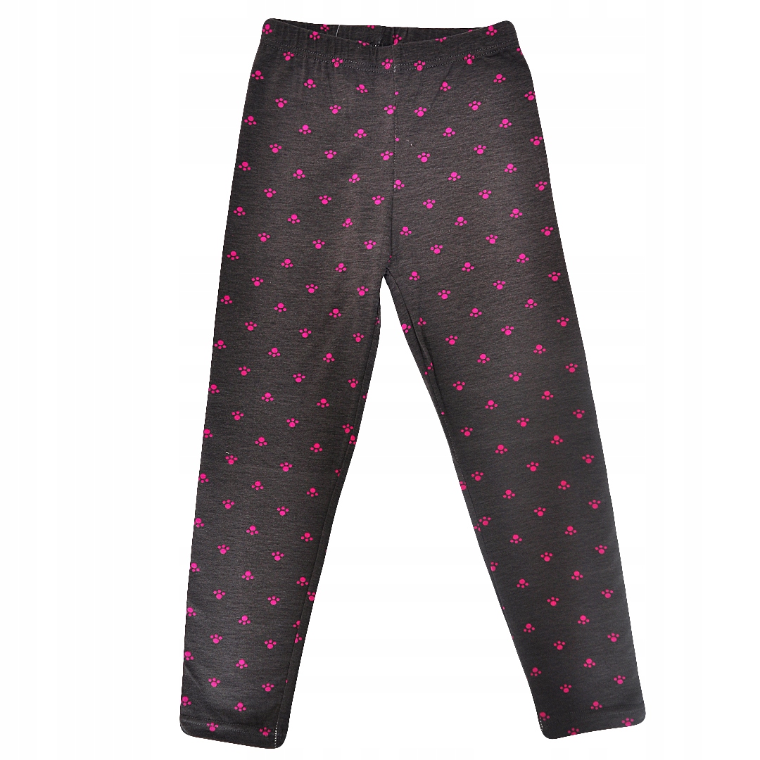 

Grafitowe Legginsy w łapki Getry r.128-140