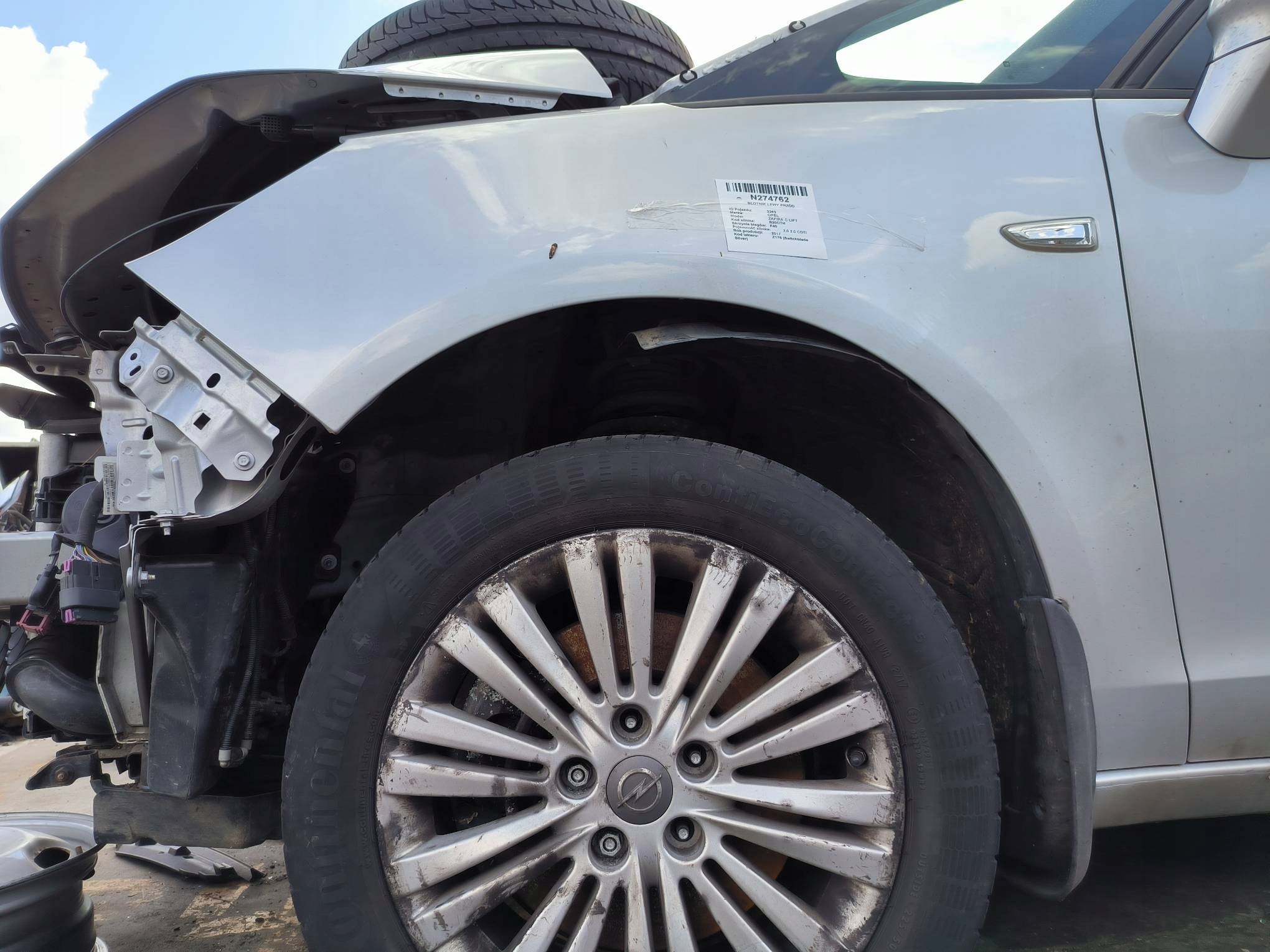 fender left front Z176 OPEL ZAFIRA C LIFT