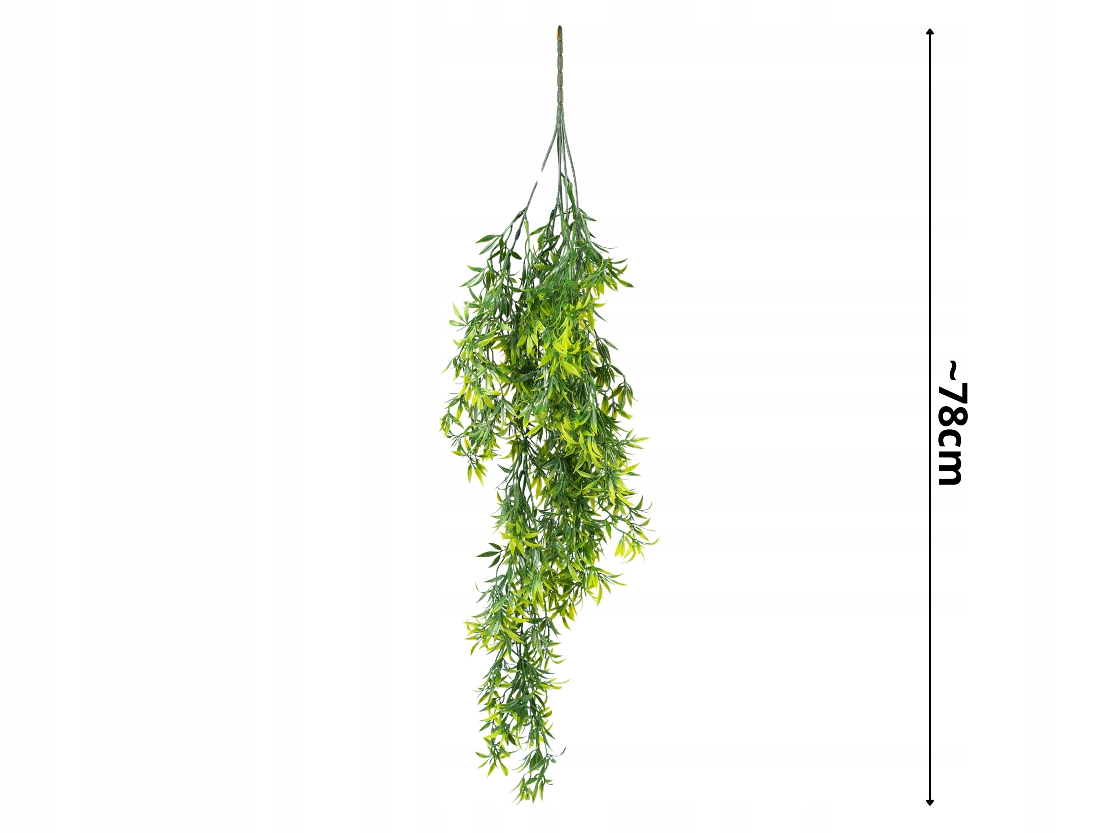 SZTUCZNA ROŚLINA RUSKUS ZWIS 77CM GĘSTE ROŚLINY NA ZIELONE ŚCIANY XXL Marka Topoblu