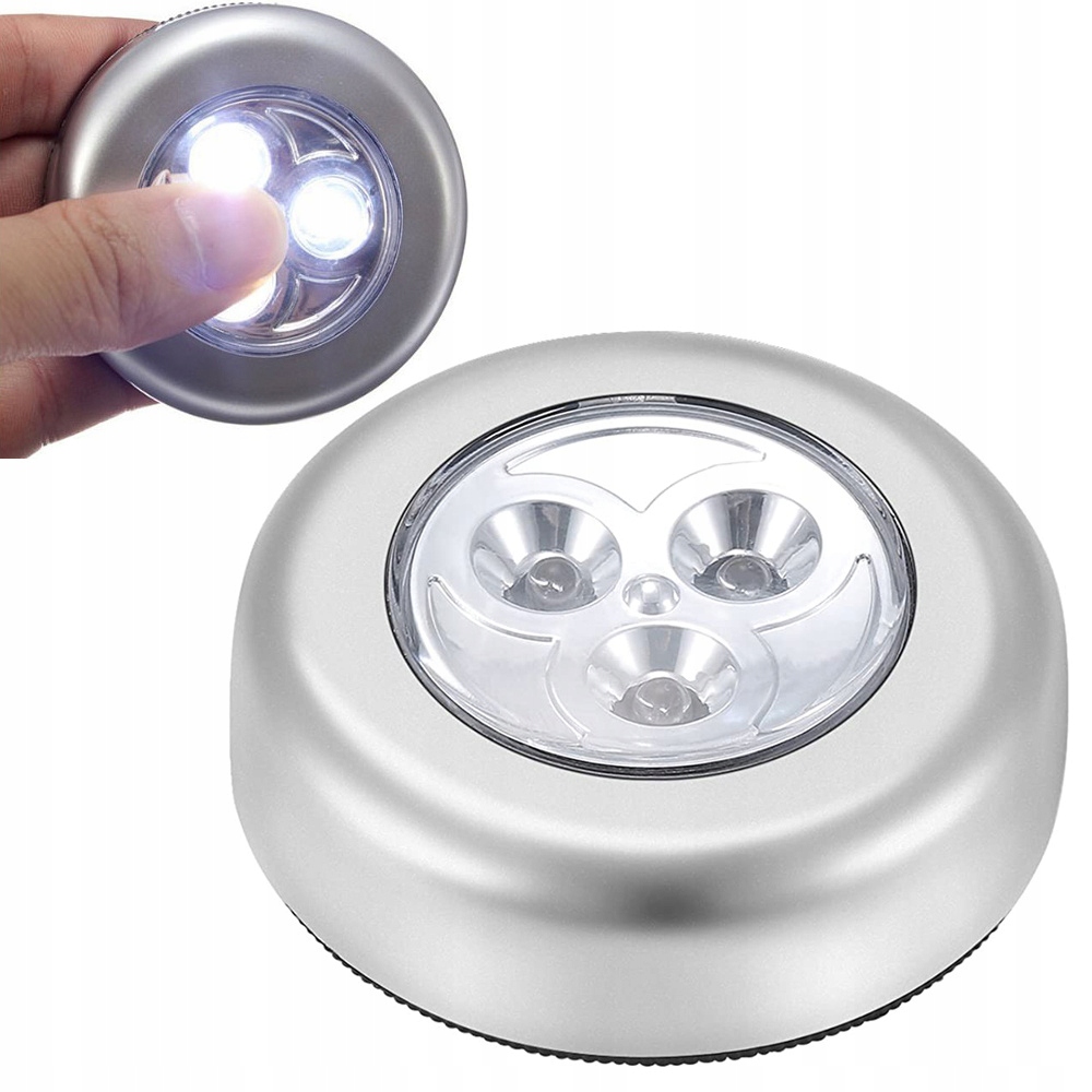 

Lampka 3x Led Samoprzylepna Dotykowa Na Baterie