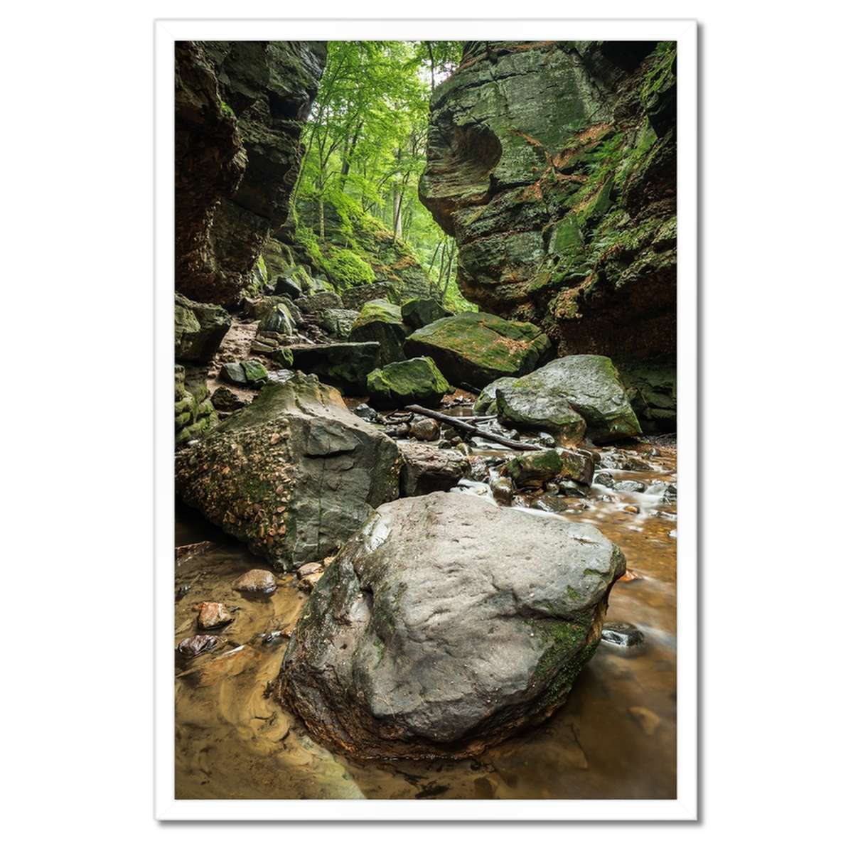 Plakáty v rámu 40x60 Skály Řeka Hory