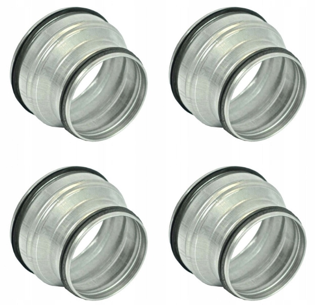 Ventilační Pozinkovaná Redukce s těsněním fi 100/80 Sada 4 Kusů