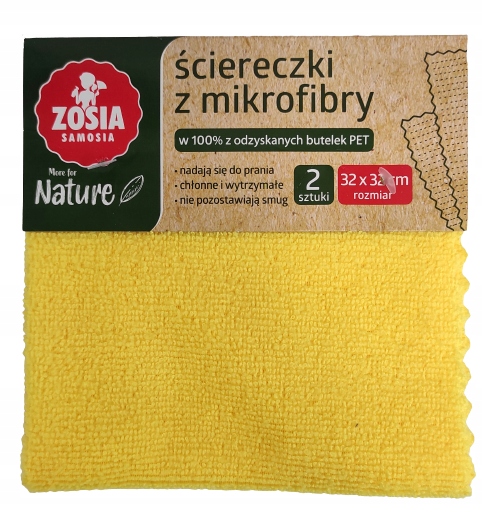 

Zosia Samosia ścierka z Mikrofibry 2 szt 32 x 32cm