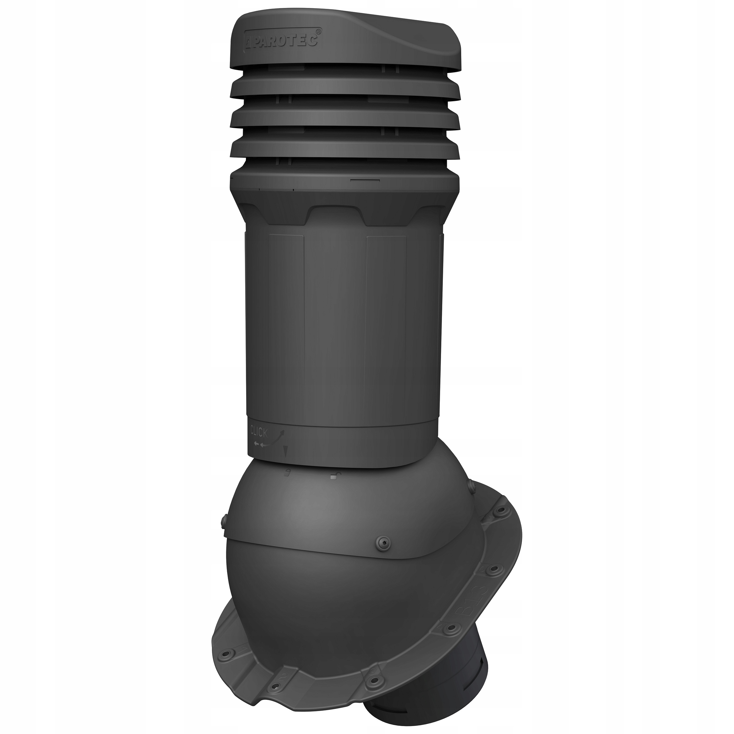 Kominek wentylacyjny 125 mm Parotec Bratex Horizon Antracyt 7016