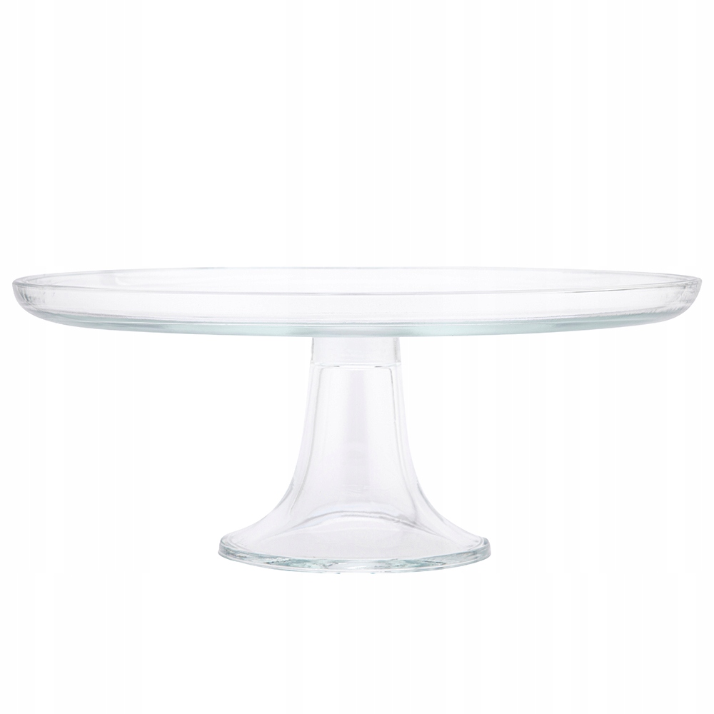 Patera na ciasto tort owoce na nodze talerz szklany Edwanex 30 cm Materiał wykonania szkło