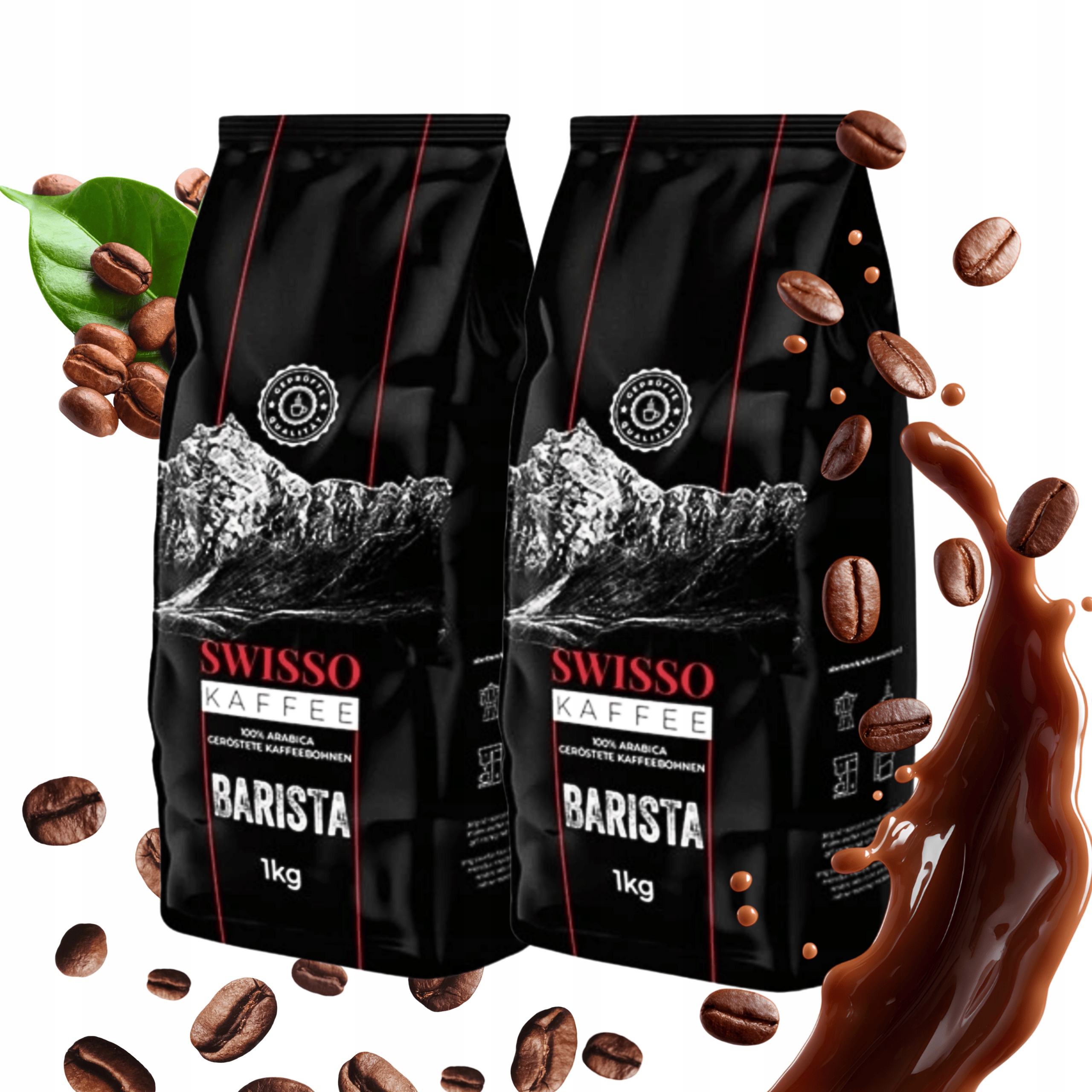 Levně Swisso Kaffee Barista 100% Arabica Exclusive Premium Káva 2x 1kg