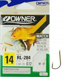Haczyki Owner RL284 Sode Nr 10/0,14MM 70cm