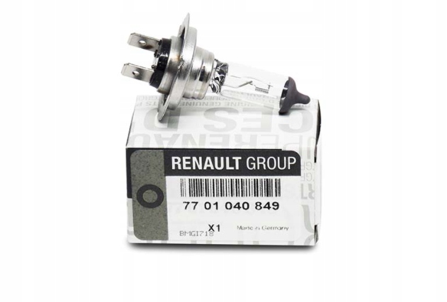 Oryg Renault Żarówka 7701040849 H7 55 W