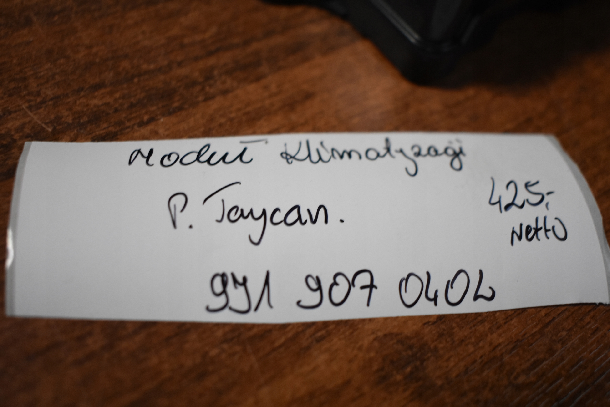 IDEALNY modul klimatizaci PORSCHE TAYCAN 1 9