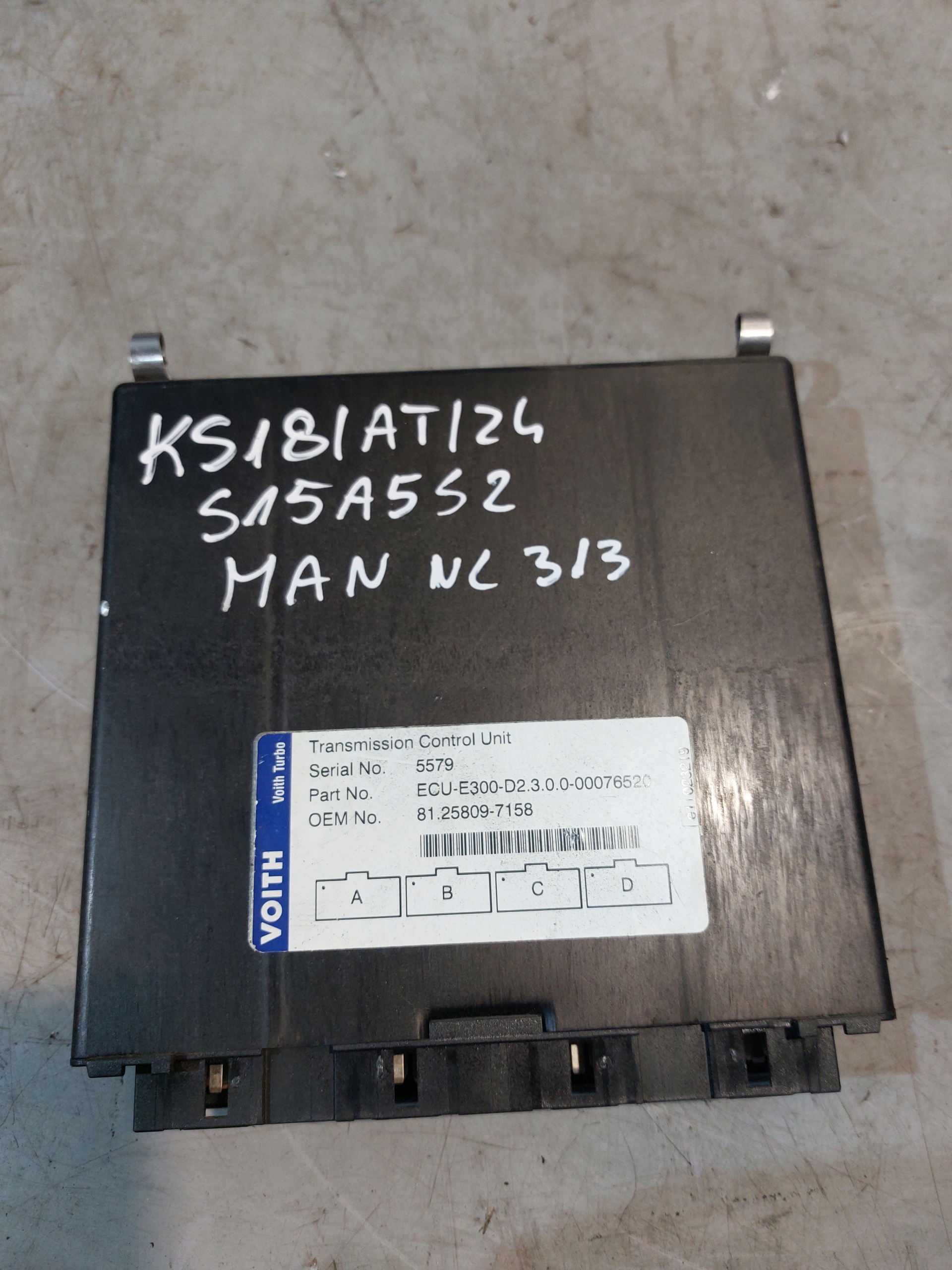control unit MAN R313.363 81.25809-7158