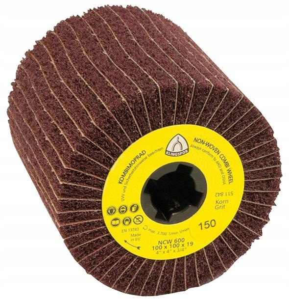 Lamelový kotouč s netkanou textilií NCW600 100x100x19 mm P180 Klingspor